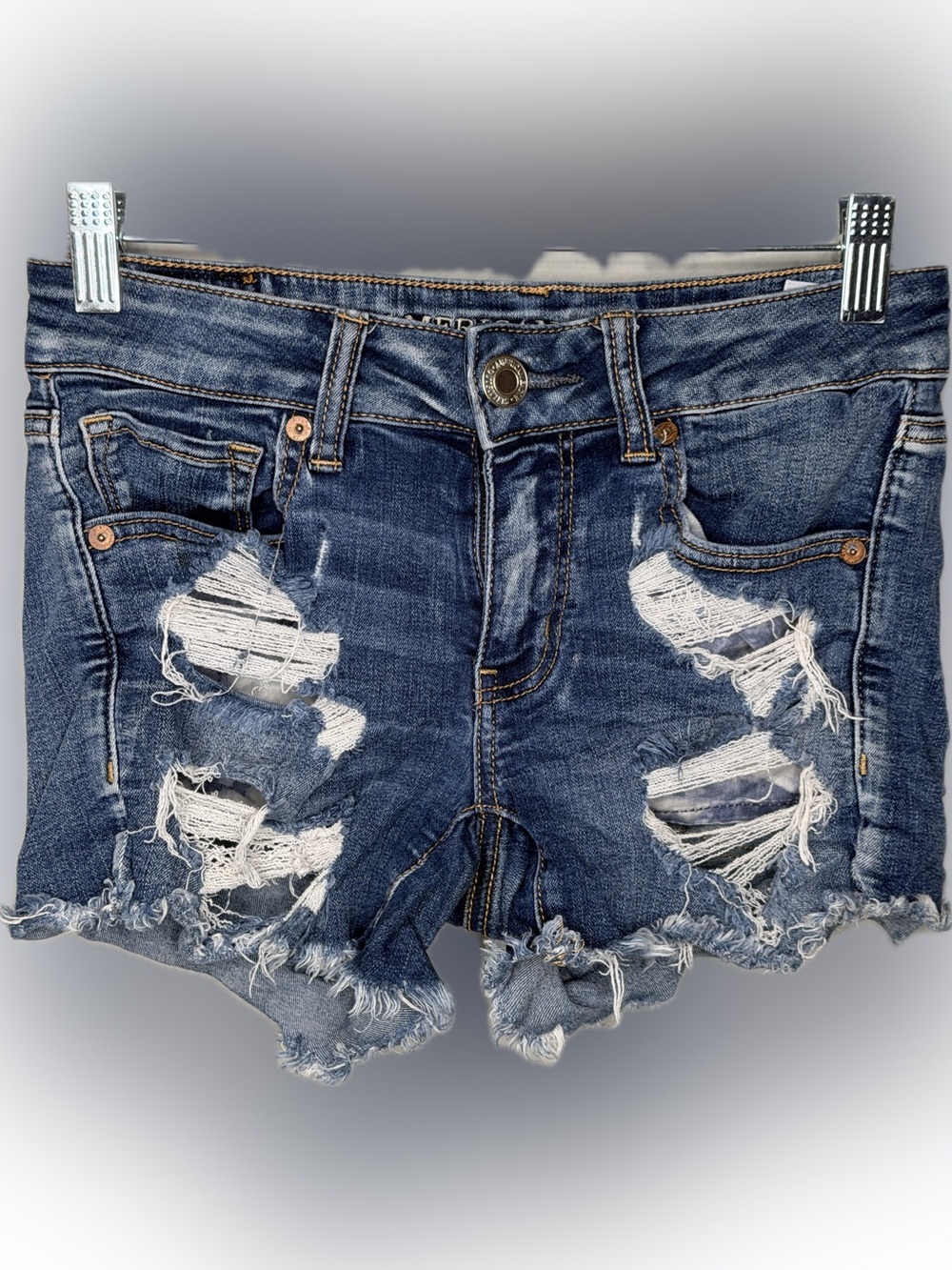 American Eagle Destroyed Denim Shorts
